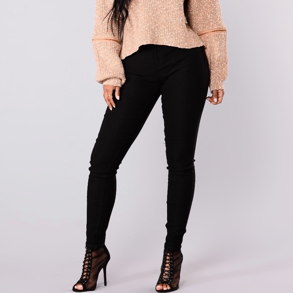 FASHION NOVA Hyperstretch Skinny Pants- Black - Picture 2 of 5